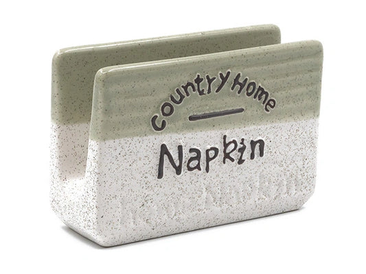 Country Home Ceramic Napkin Holder