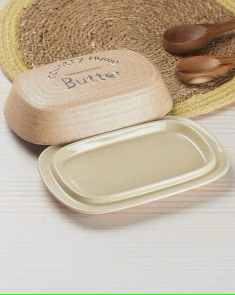 Country Home Ceramic Butter Dish