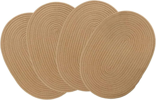Oval Woven Natural Fiber Placemats