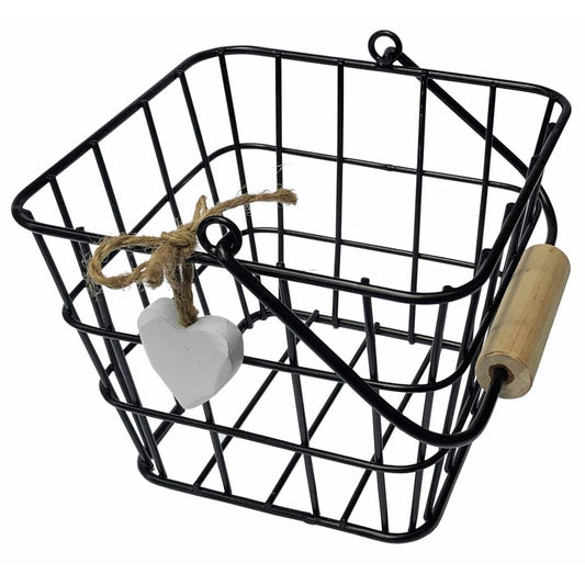 Heart Charm Wire Egg Basket