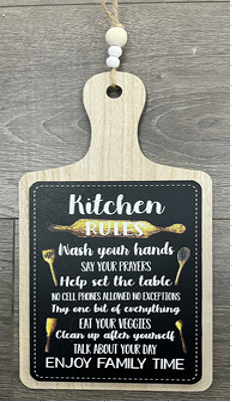 Wooden Kitchen Rules