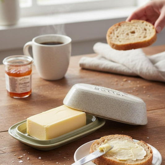 Country Home Ceramic Butter Dish