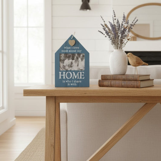 House-Shaped Wooden Photo Frame