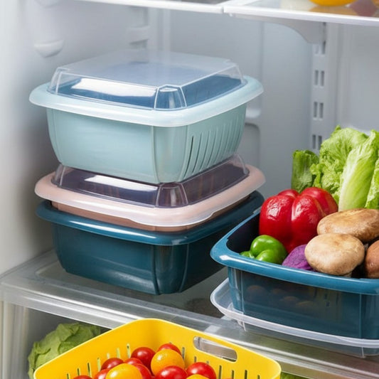 Multi-Layer Fridge Storage Basket Set