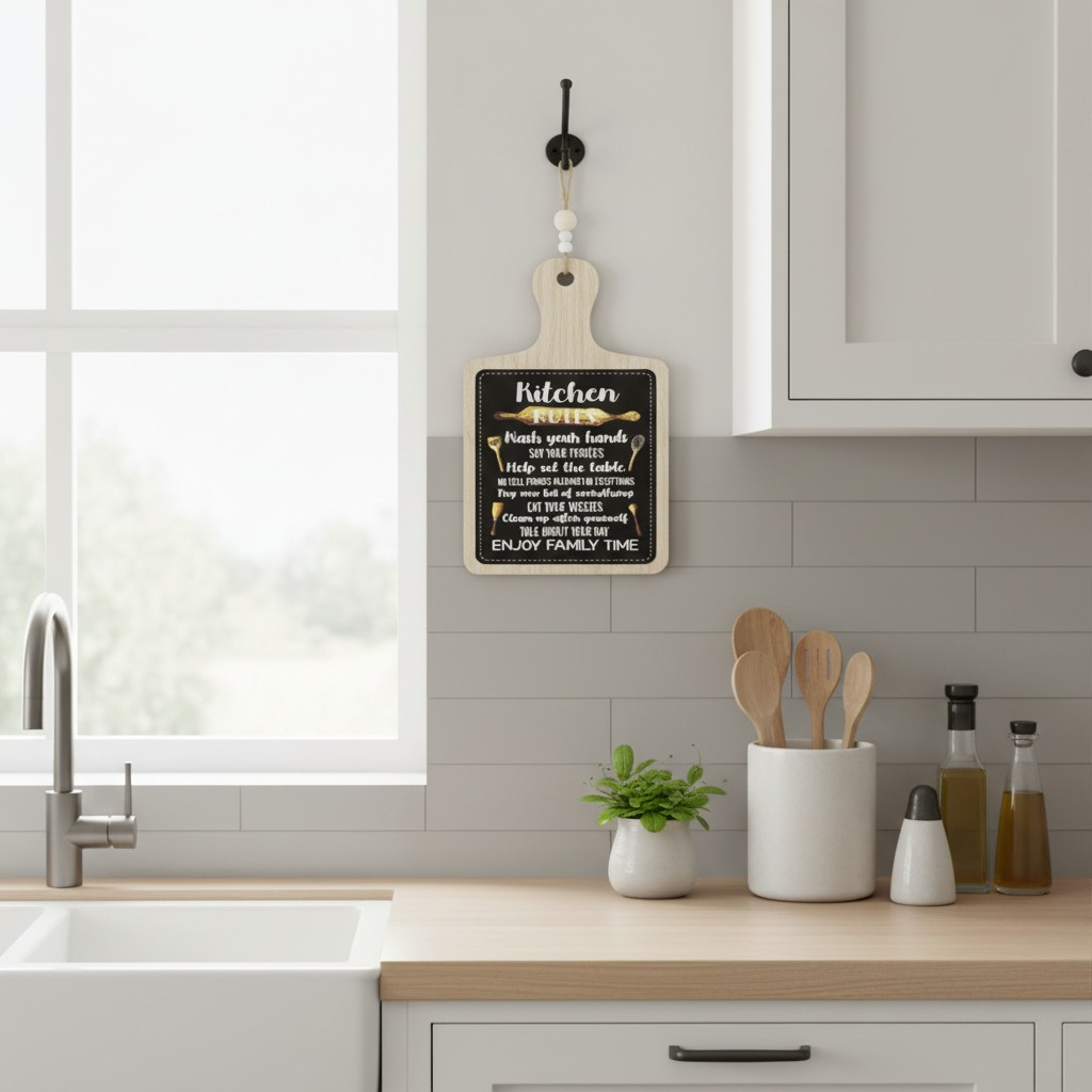 Wooden Kitchen Rules