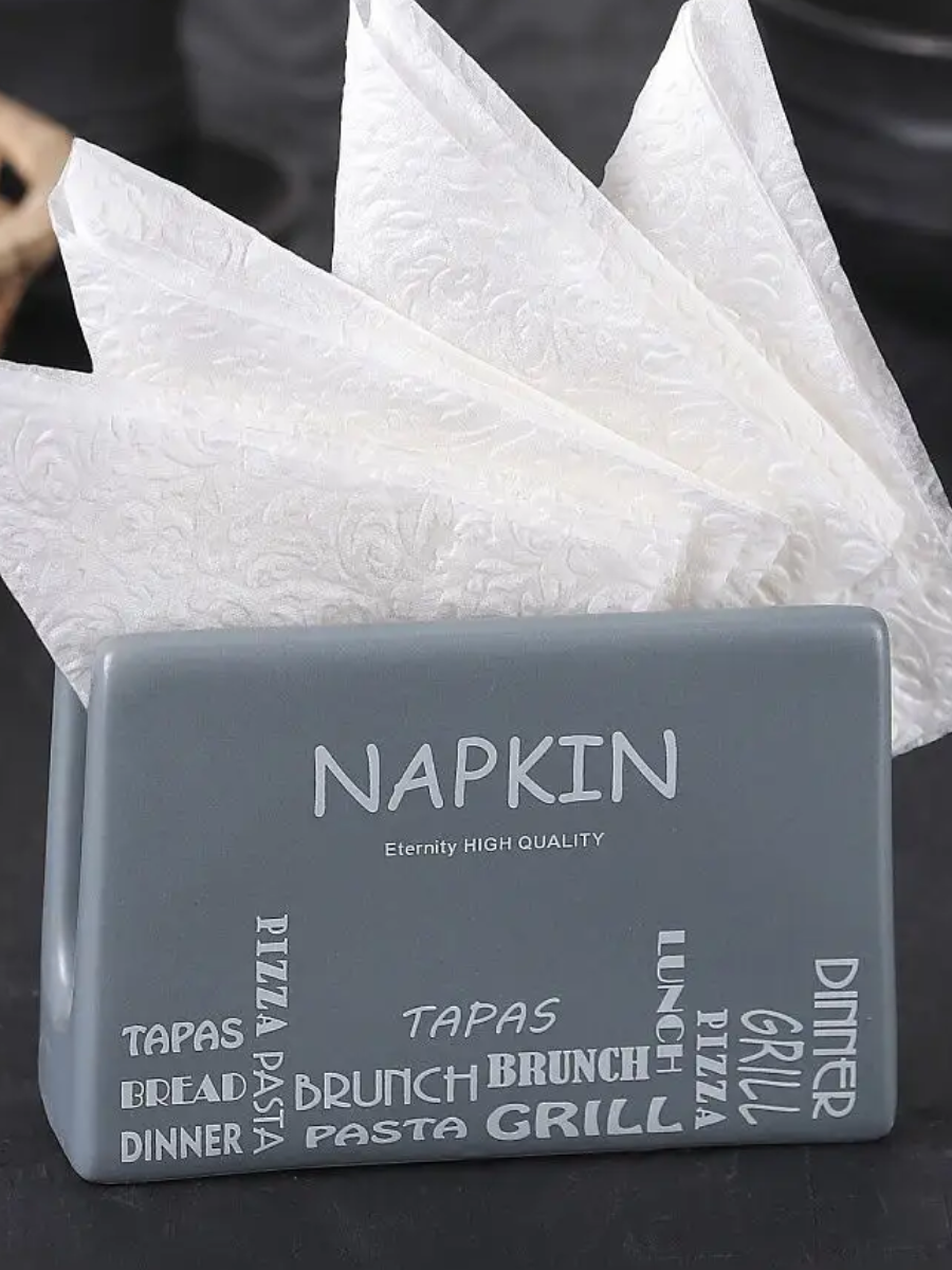 Ceramic Napkin Holder – Typography Design