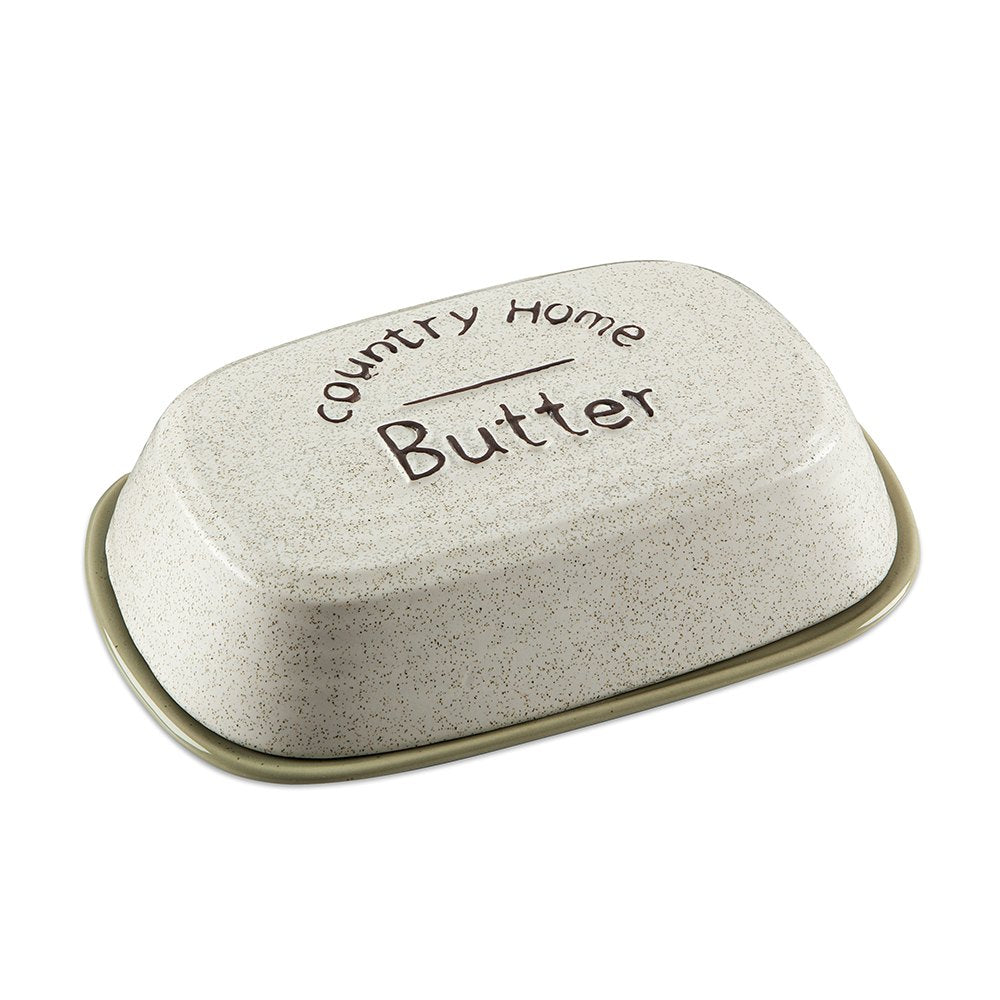 Country Home Ceramic Butter Dish