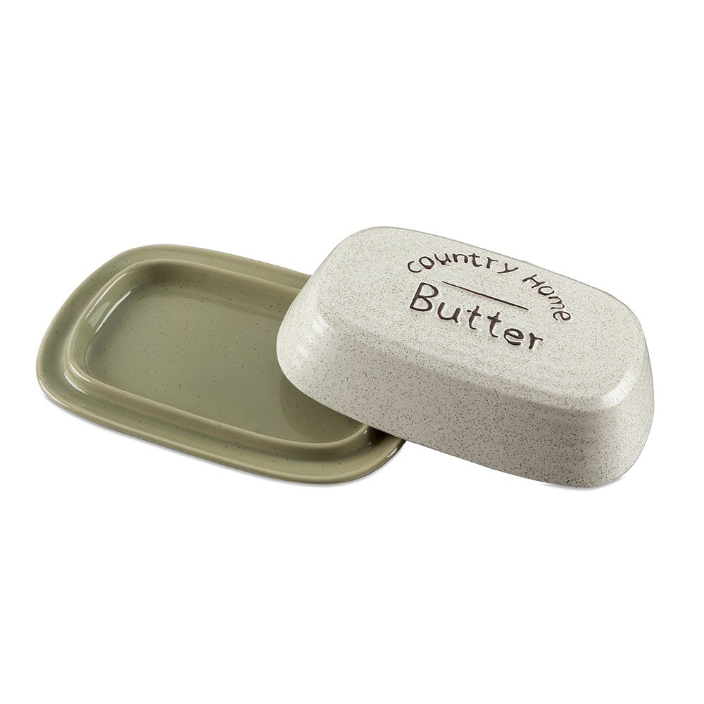 Country Home Ceramic Butter Dish