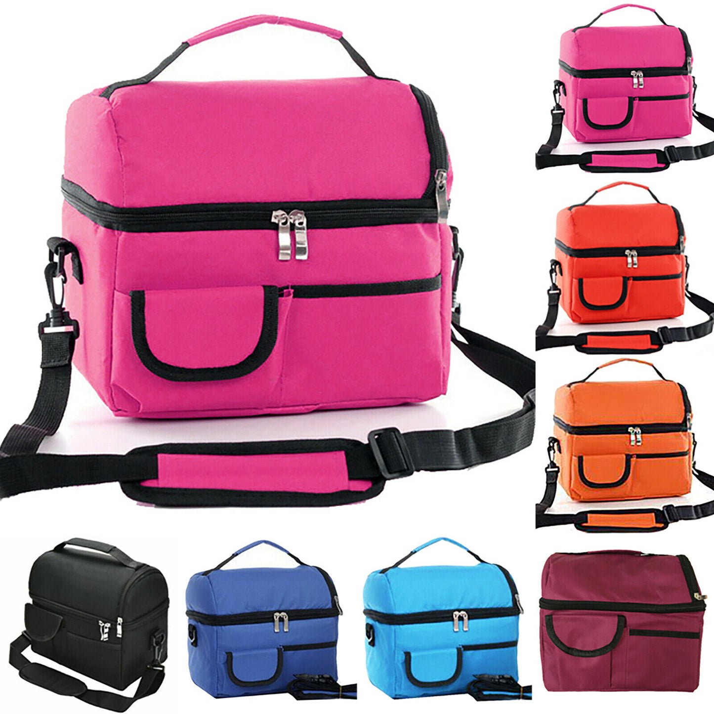 Multi-Color Insulated Lunch Bag