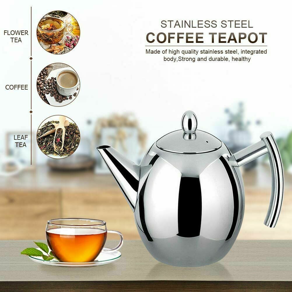 Stainless Steel Coffee & Tea Pot with Strainer