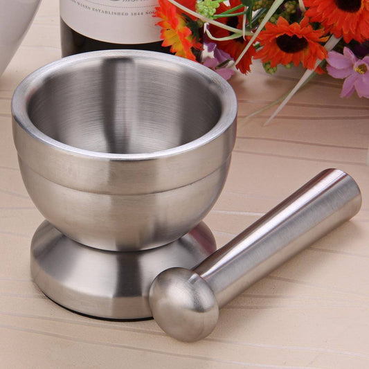 Stainless Steel Mortar & Pestle Set