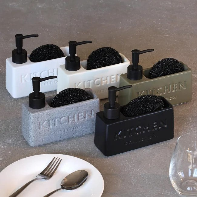 Modern Kitchen Soap & Scrubber Set