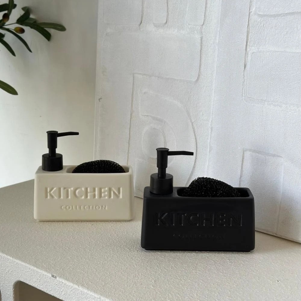 Modern Kitchen Soap & Scrubber Set