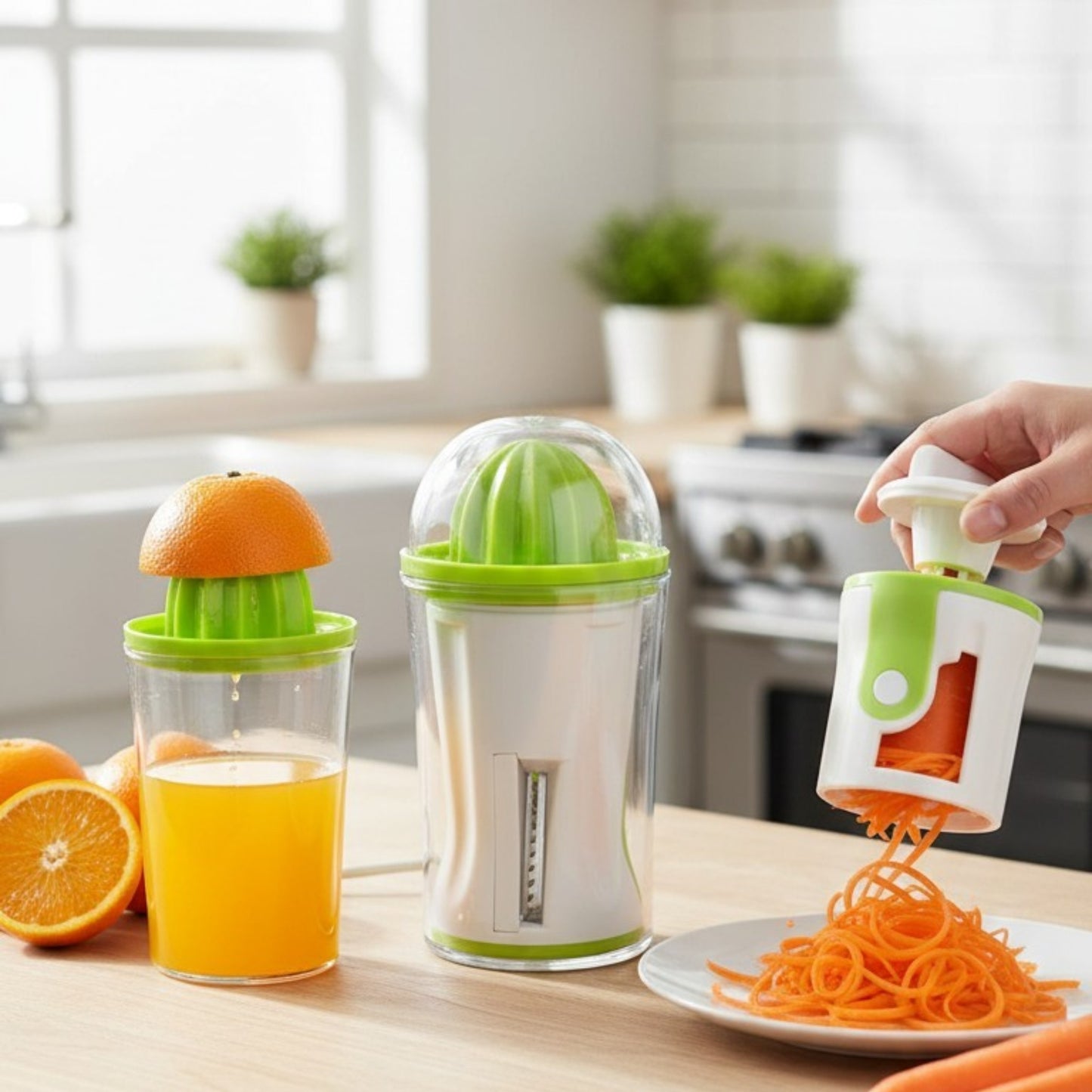 2-in-1 Juicer & Spiralizer