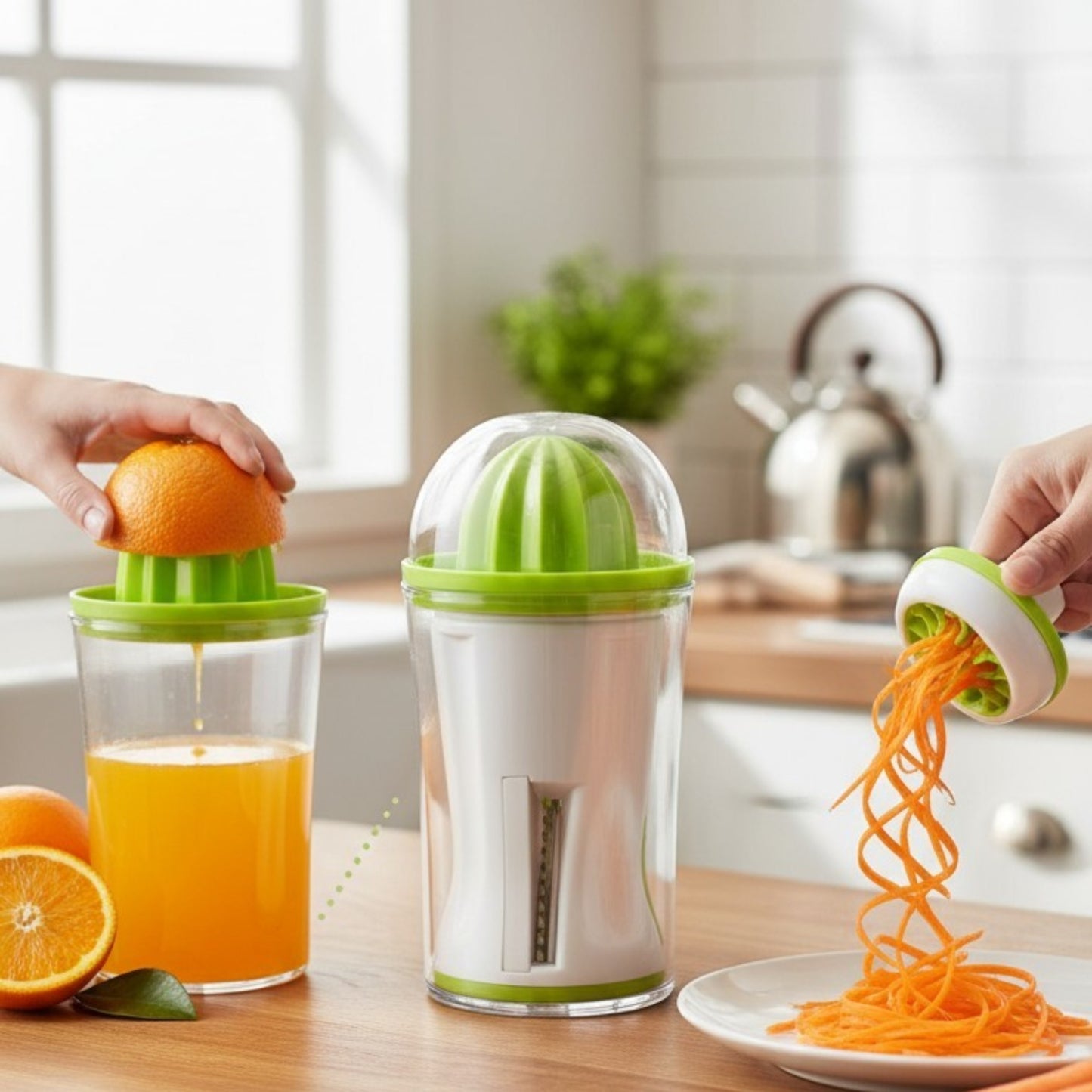 2-in-1 Juicer & Spiralizer