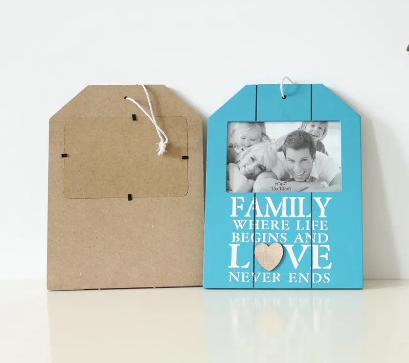 House-Shaped Wooden Photo Frame