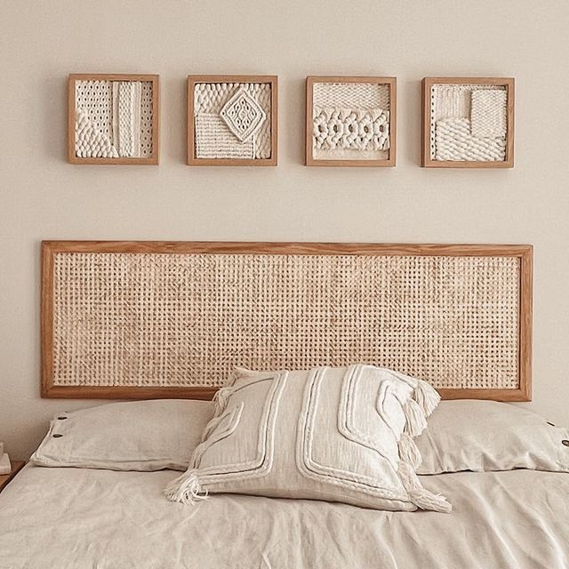 Macrame Wall Art in Wooden Frame