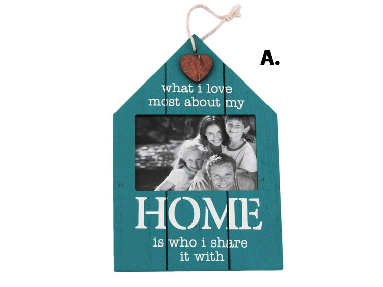 House-Shaped Wooden Photo Frame