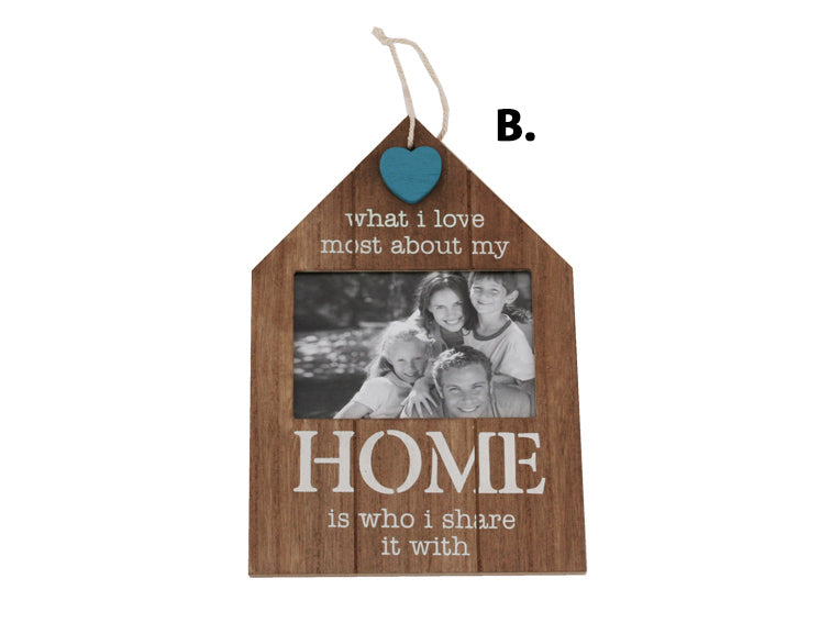 House-Shaped Wooden Photo Frame