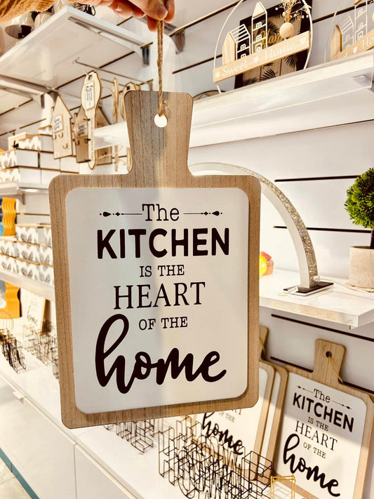 Kitchen Quote Paddle Board Hanging Sign