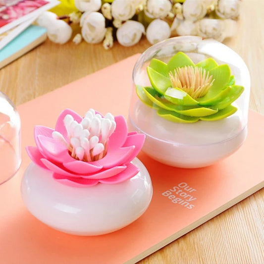 Lotus Flower Cotton Swab / Toothpick Holders
