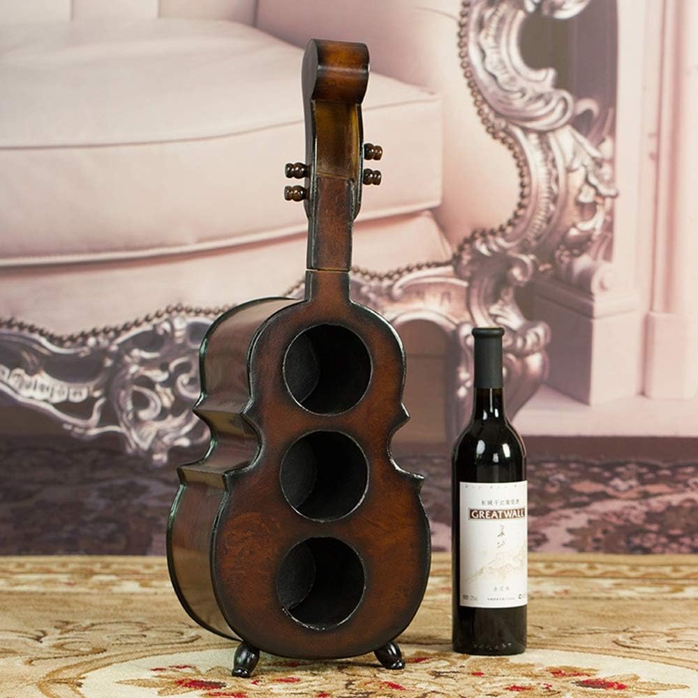 Violin-Shaped Wine Rack Holder