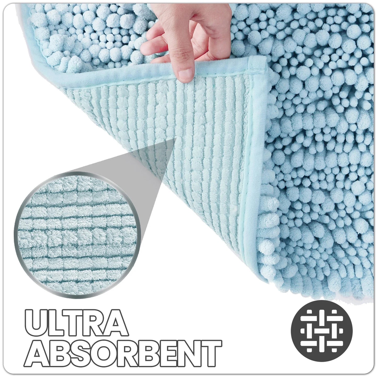 Super Bobble Bath Mat/Soft Chenille Bath Mat - 50*80cm