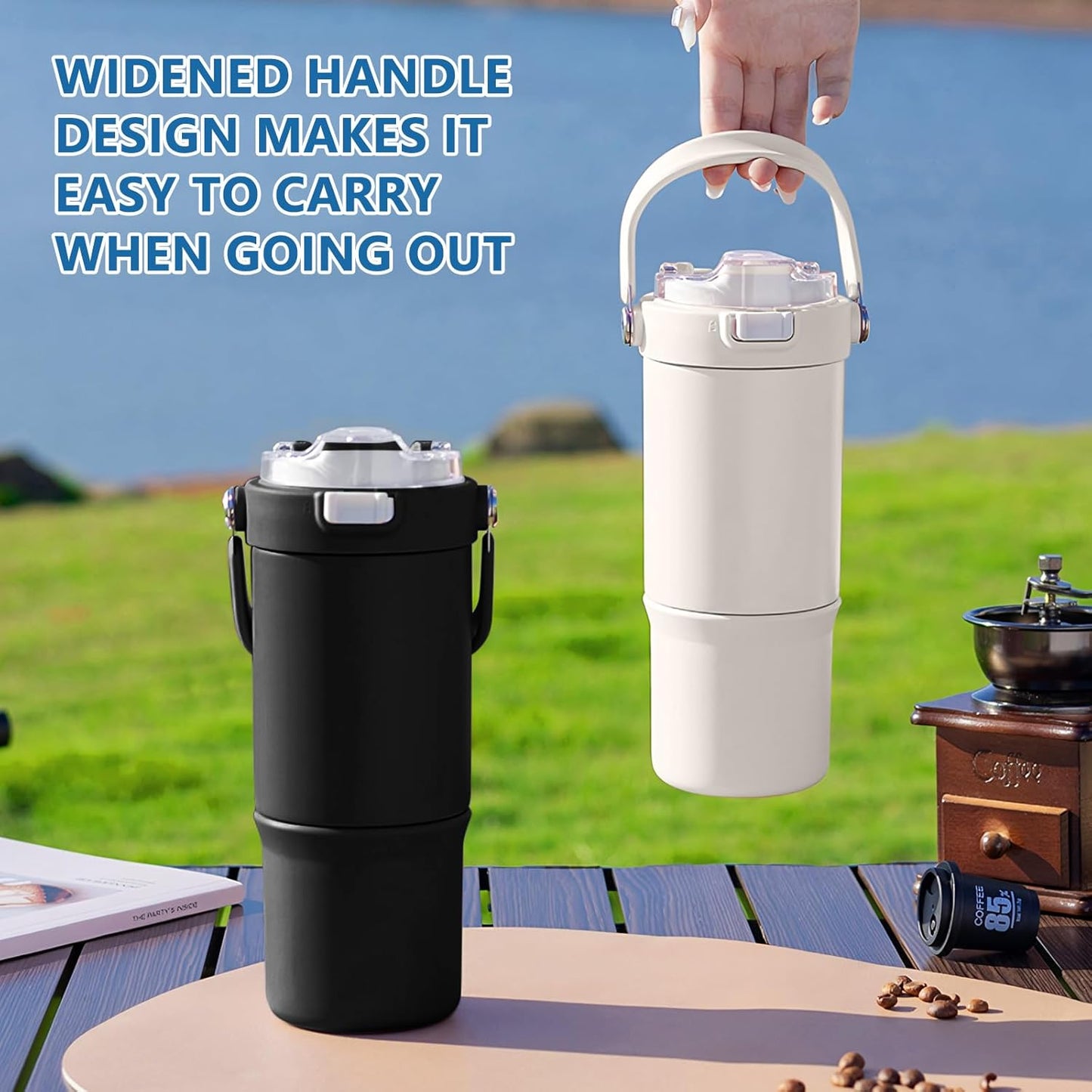 DODGE Portable Thermos Tumbler – Insulated Travel Mug (316 stainless steel)