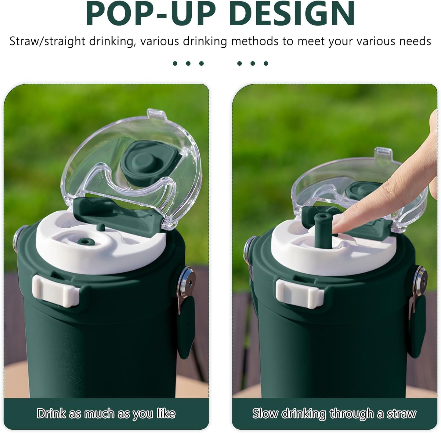 DODGE Portable Thermos Tumbler – Insulated Travel Mug (316 stainless steel)