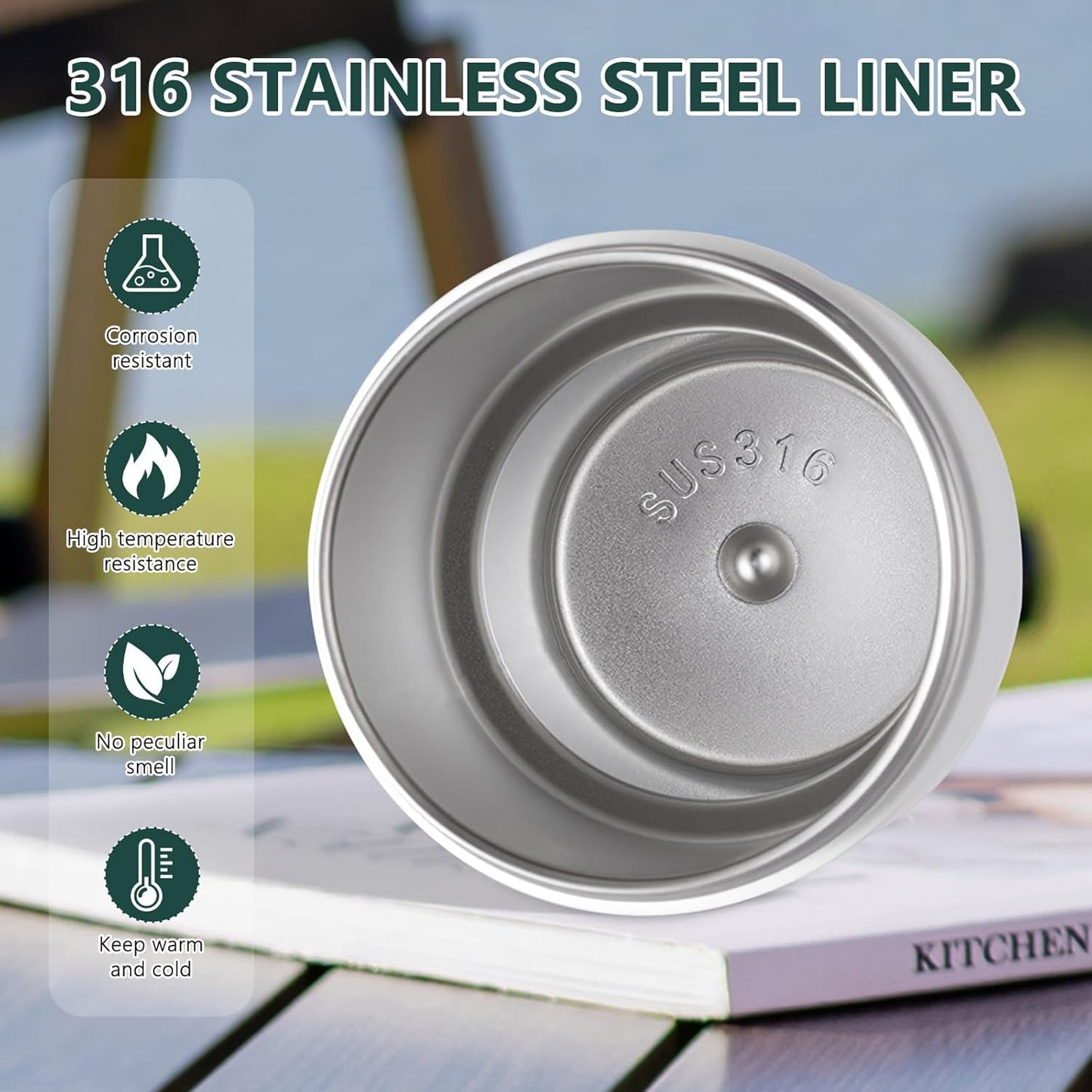 DODGE Portable Thermos Tumbler – Insulated Travel Mug (316 stainless steel)