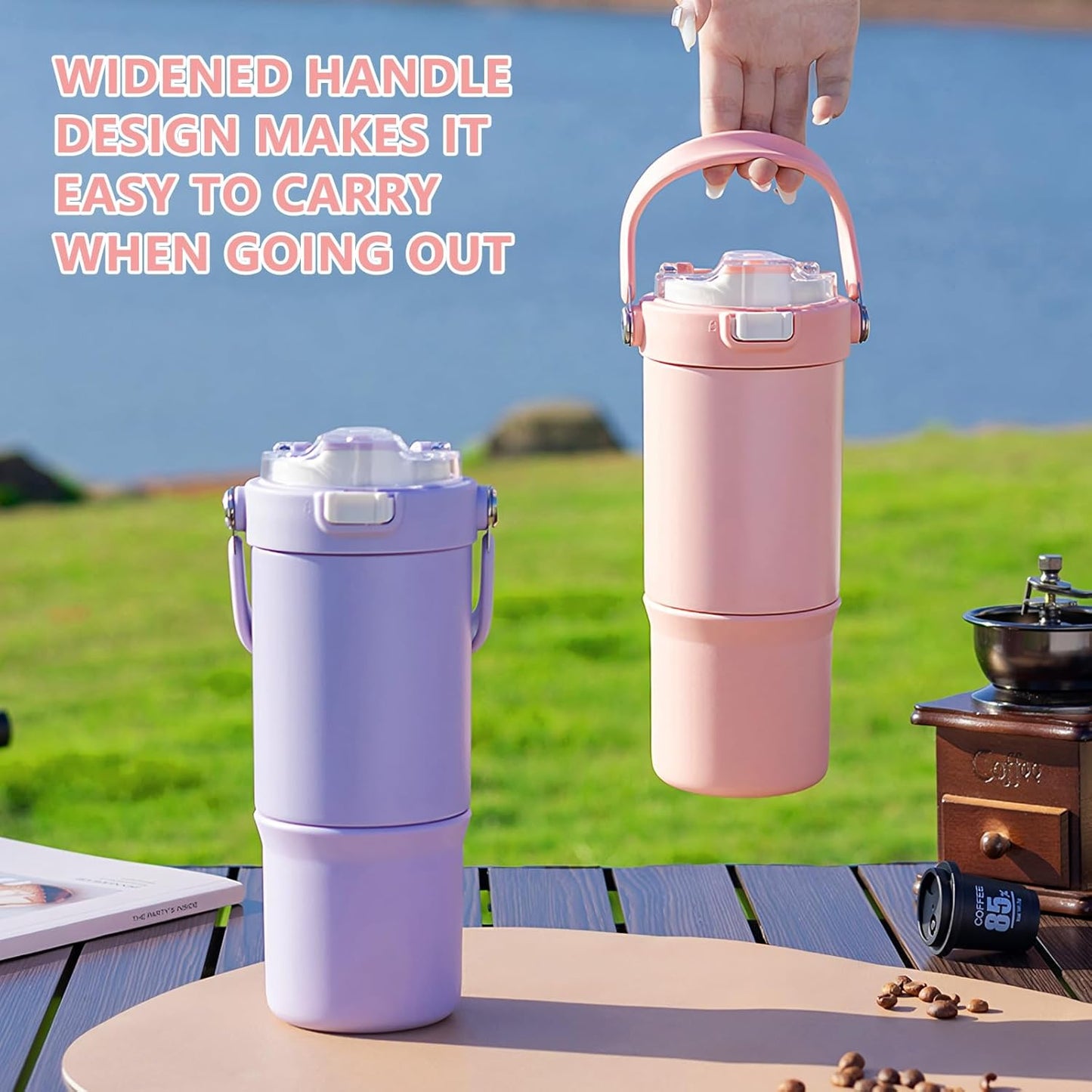 DODGE Portable Thermos Tumbler – Insulated Travel Mug (316 stainless steel)