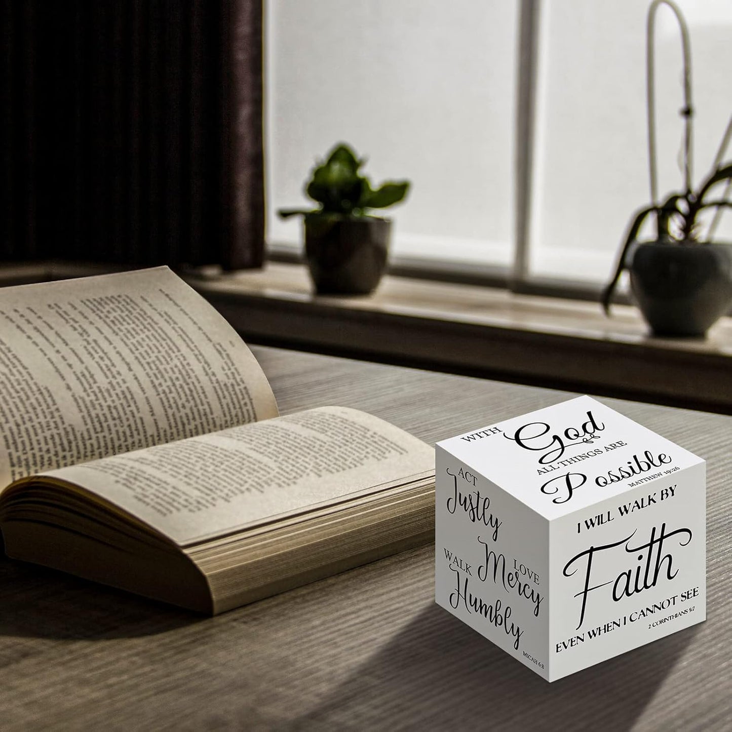 Christian Wooden Quote Blocks