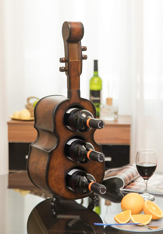 Violin-Shaped Wine Rack Holder