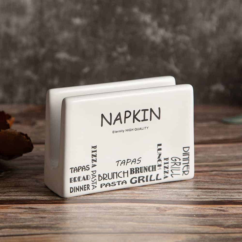 Ceramic Napkin Holder – Typography Design