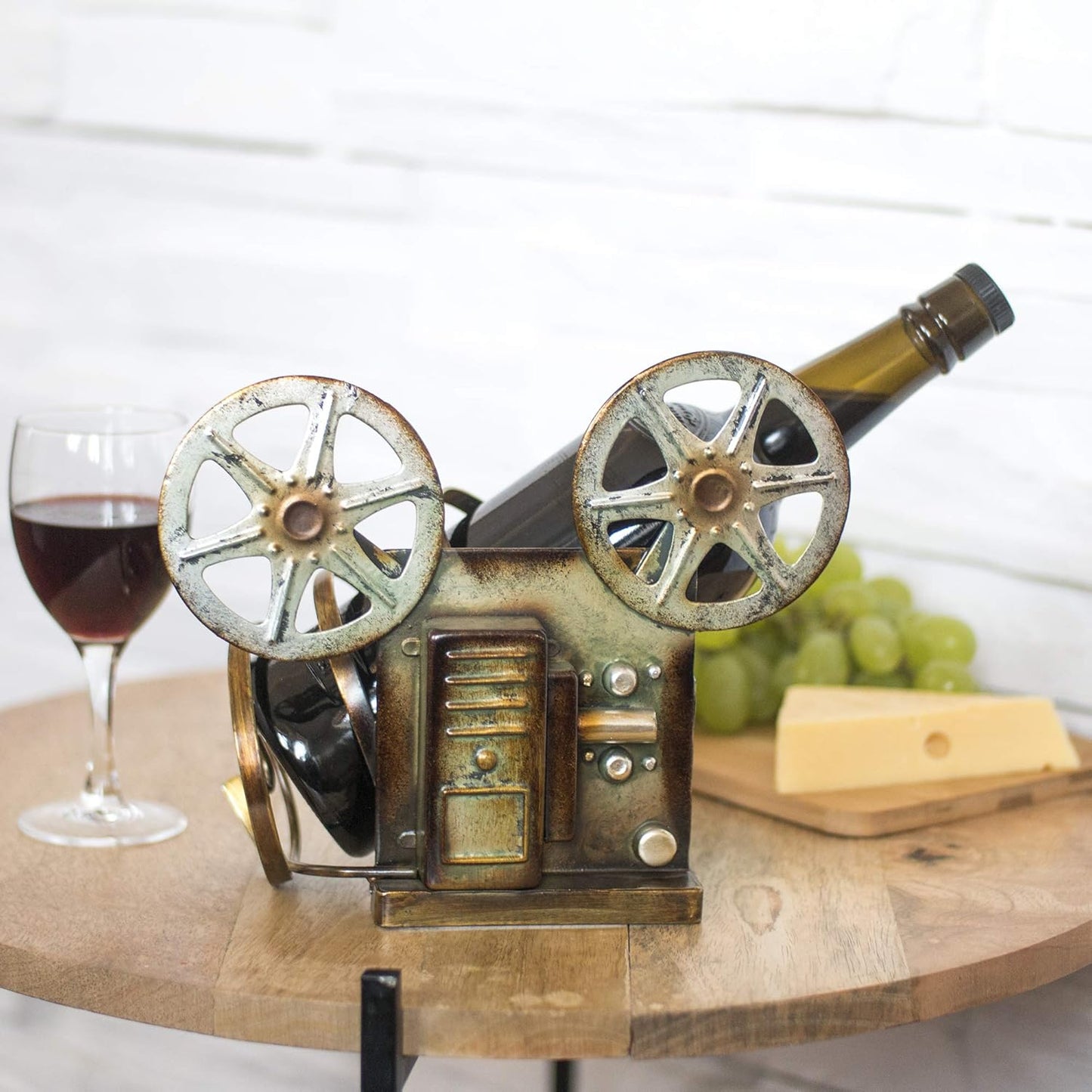 Vintage Film Projector Wine Bottle Holder