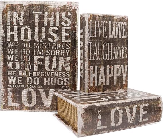 Decorative Storage Book Box Set