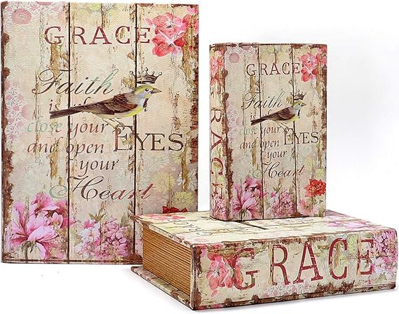 Decorative Storage Book Box Set