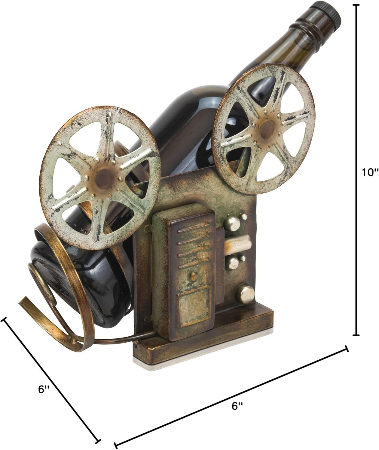 Vintage Film Projector Wine Bottle Holder