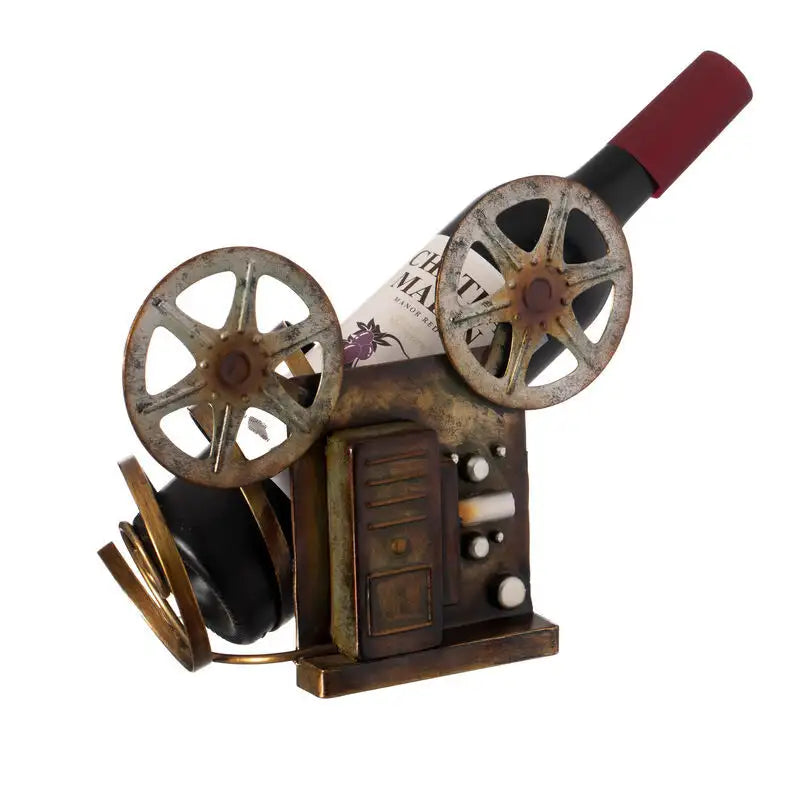 Vintage Film Projector Wine Bottle Holder