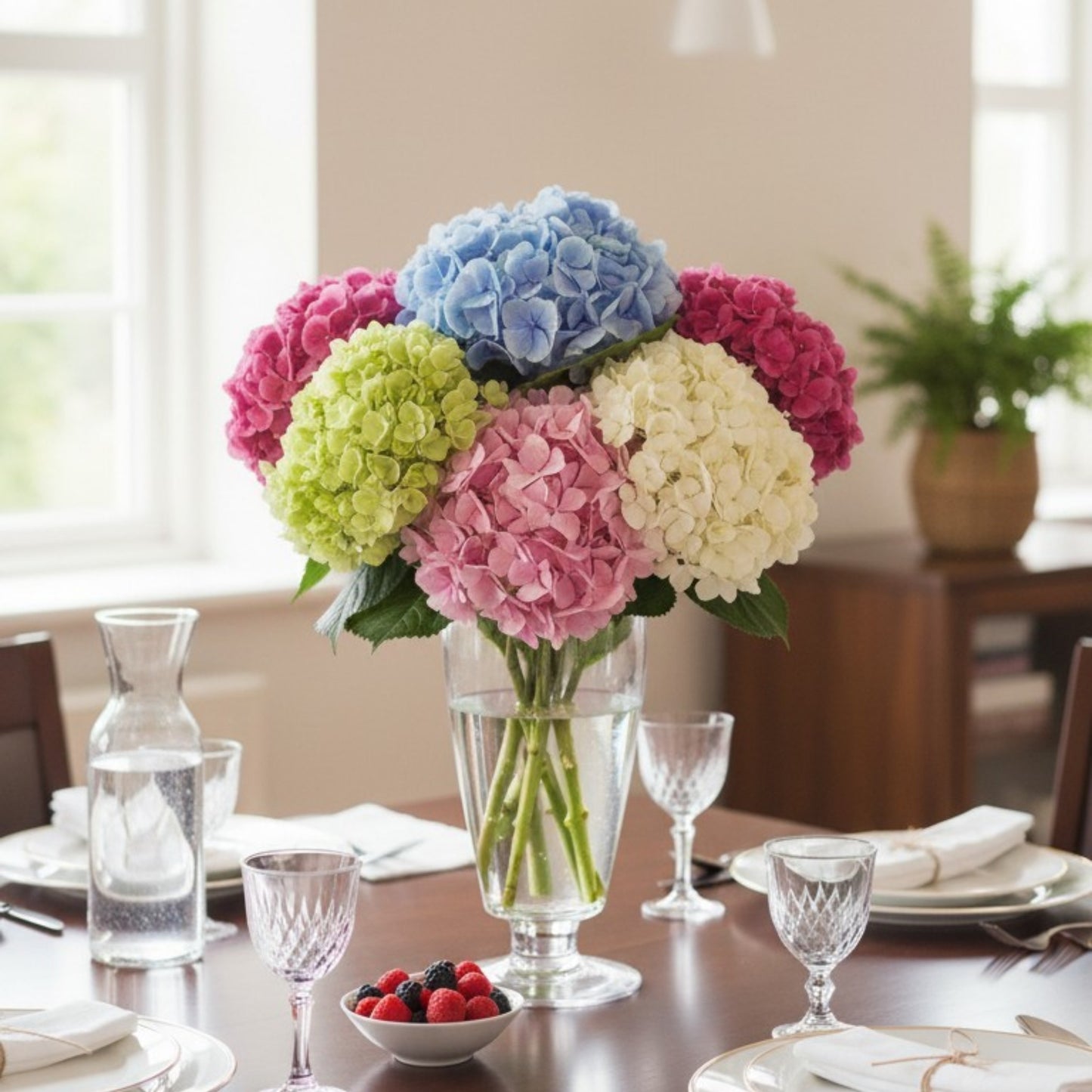 Artificial Hydrangea Flower Stem