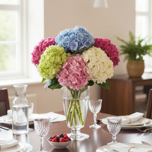 Artificial Hydrangea Flower Stem