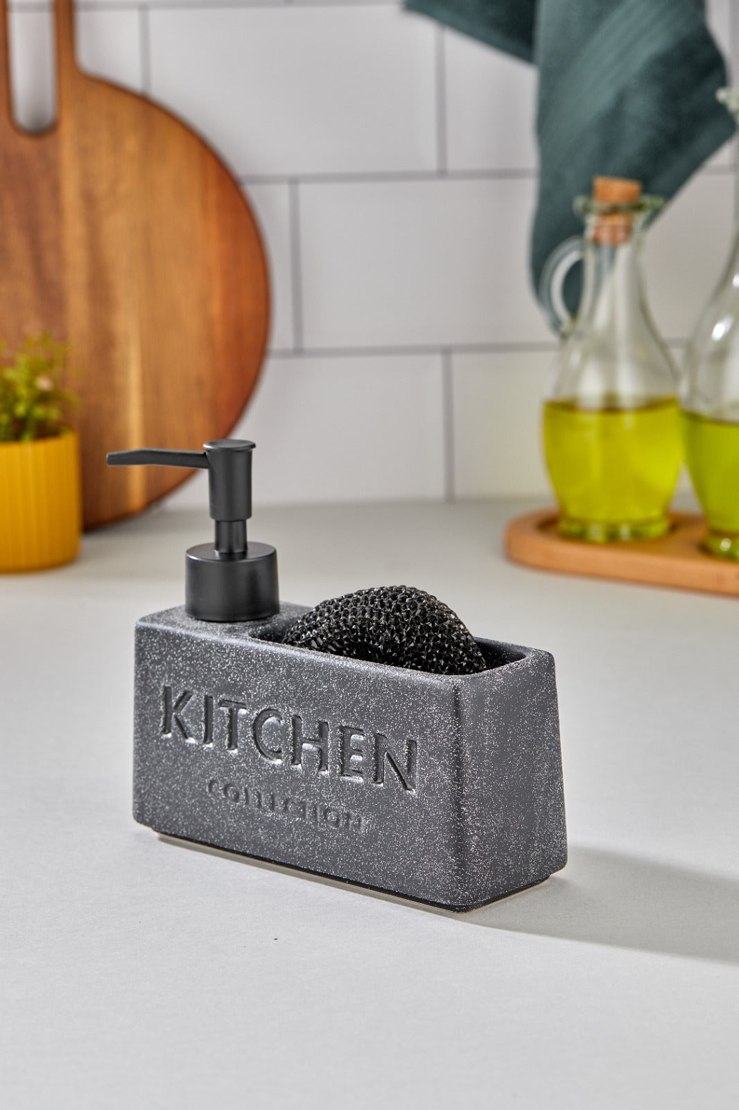 Modern Kitchen Soap & Scrubber Set