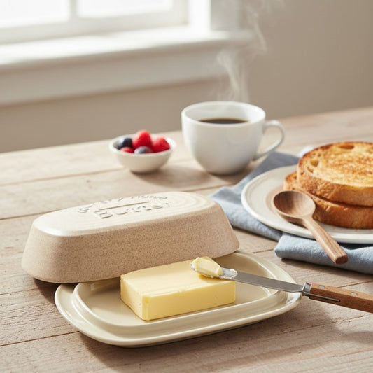 Country Home Ceramic Butter Dish