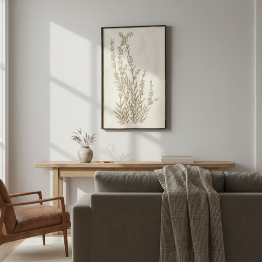 Elegant Wildflower Wall Art Panel (Right)