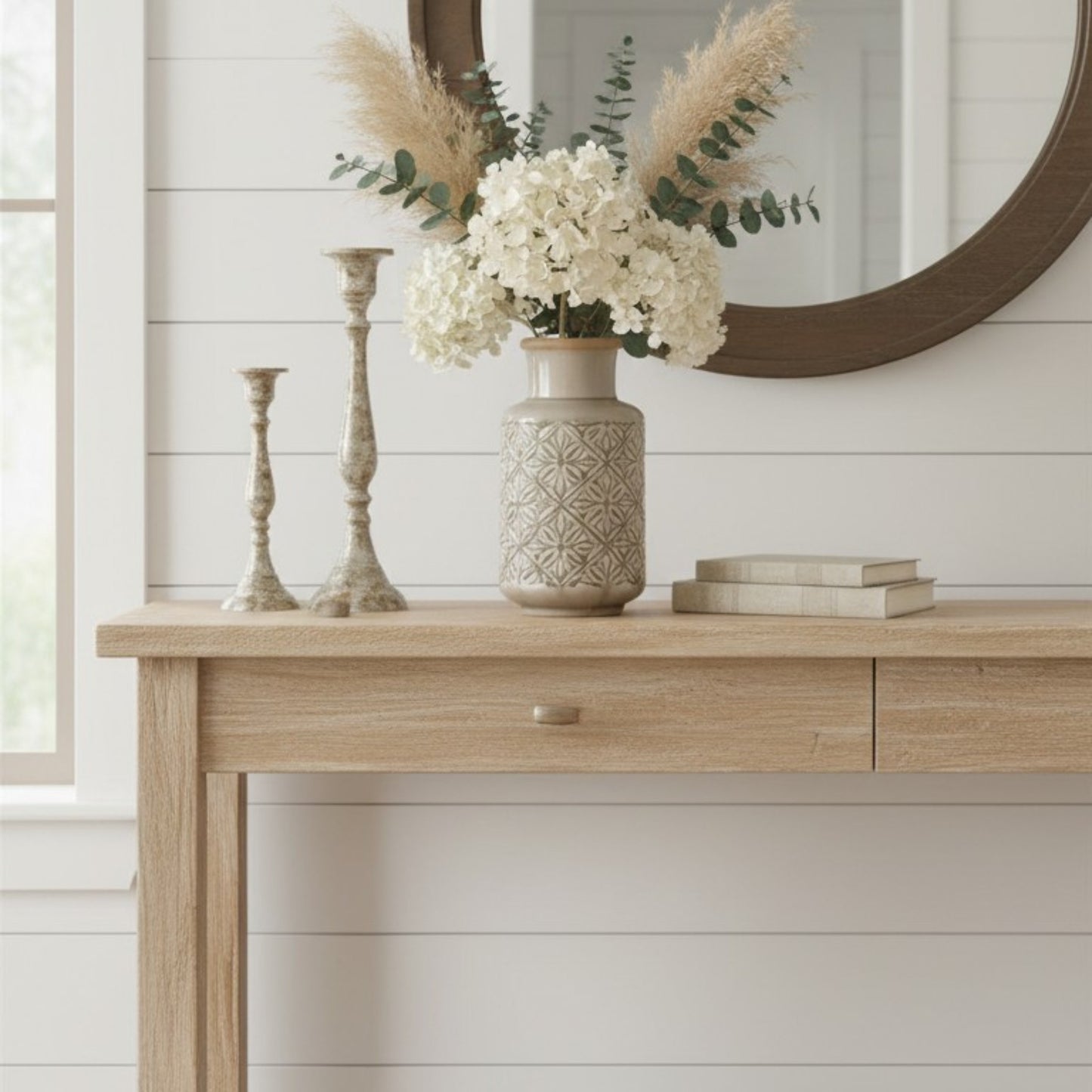 Embossed Ceramic Vase – 26cm