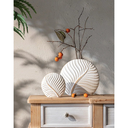 Medium Textured Ceramic Leaf Sculpture