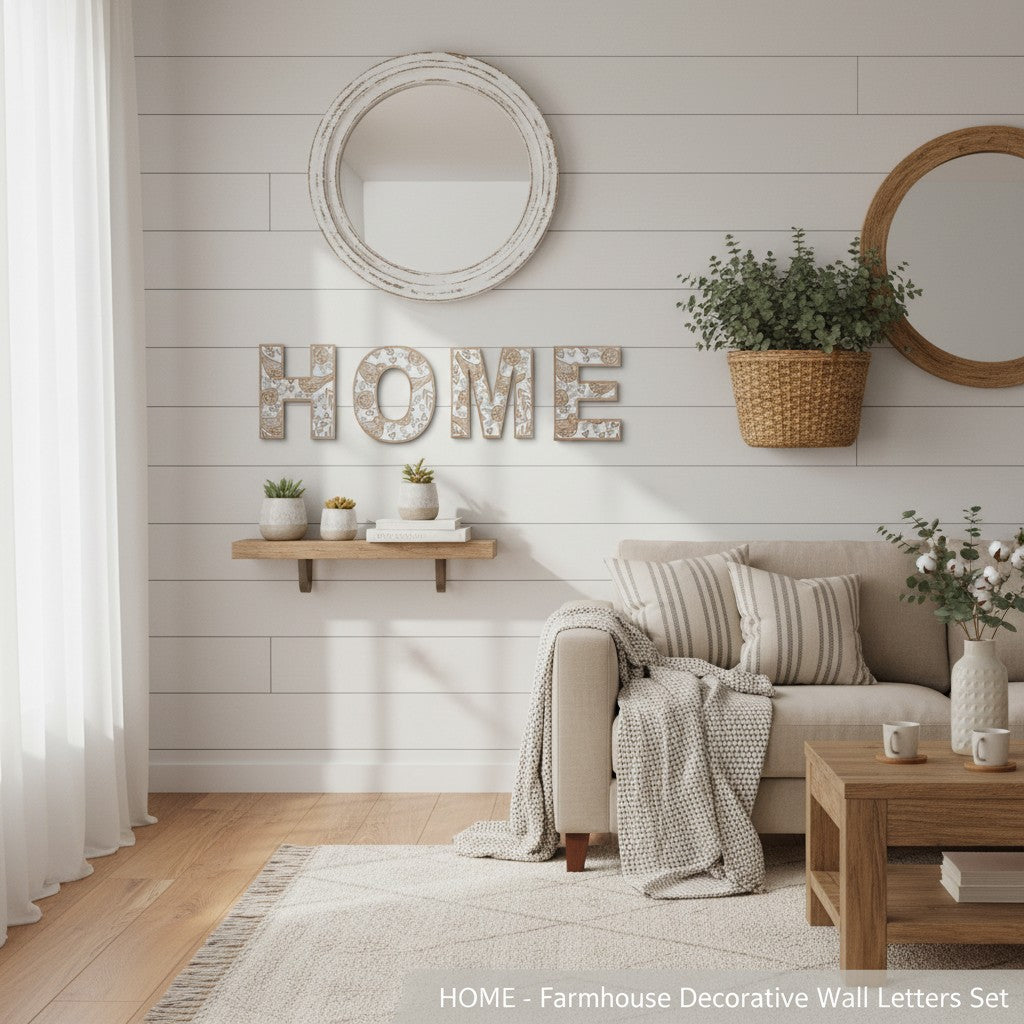 HOME - Farmhouse Decorative Wall Letters Set