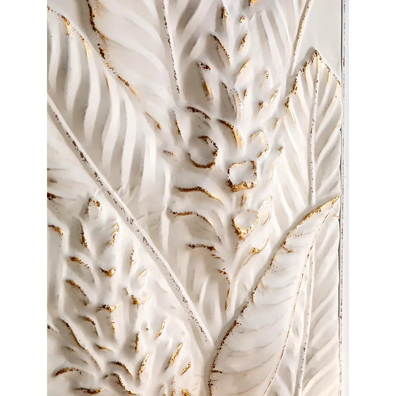 Textured Tropical Leaf Wall Art
