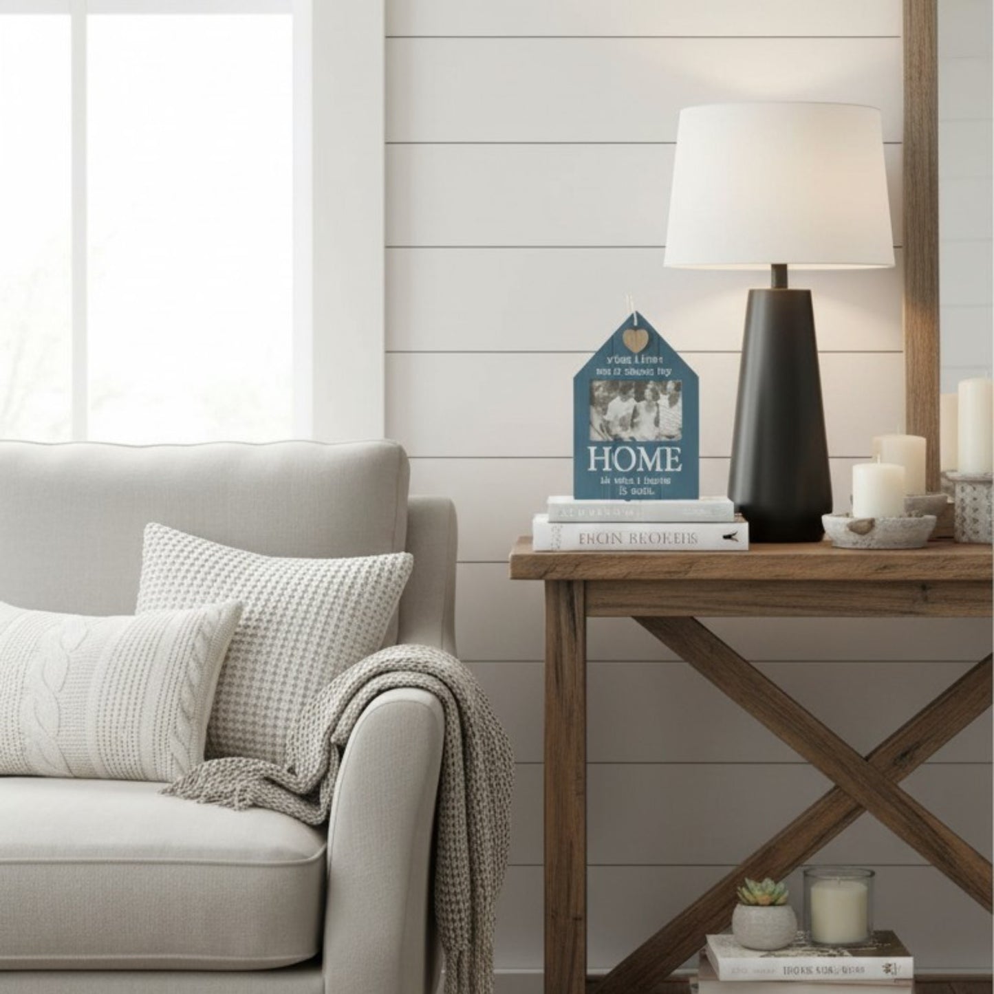 House-Shaped Wooden Photo Frame
