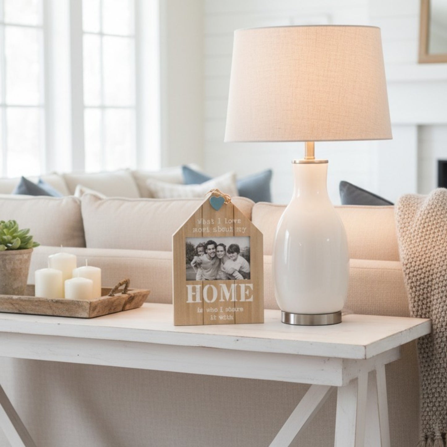 House-Shaped Wooden Photo Frame